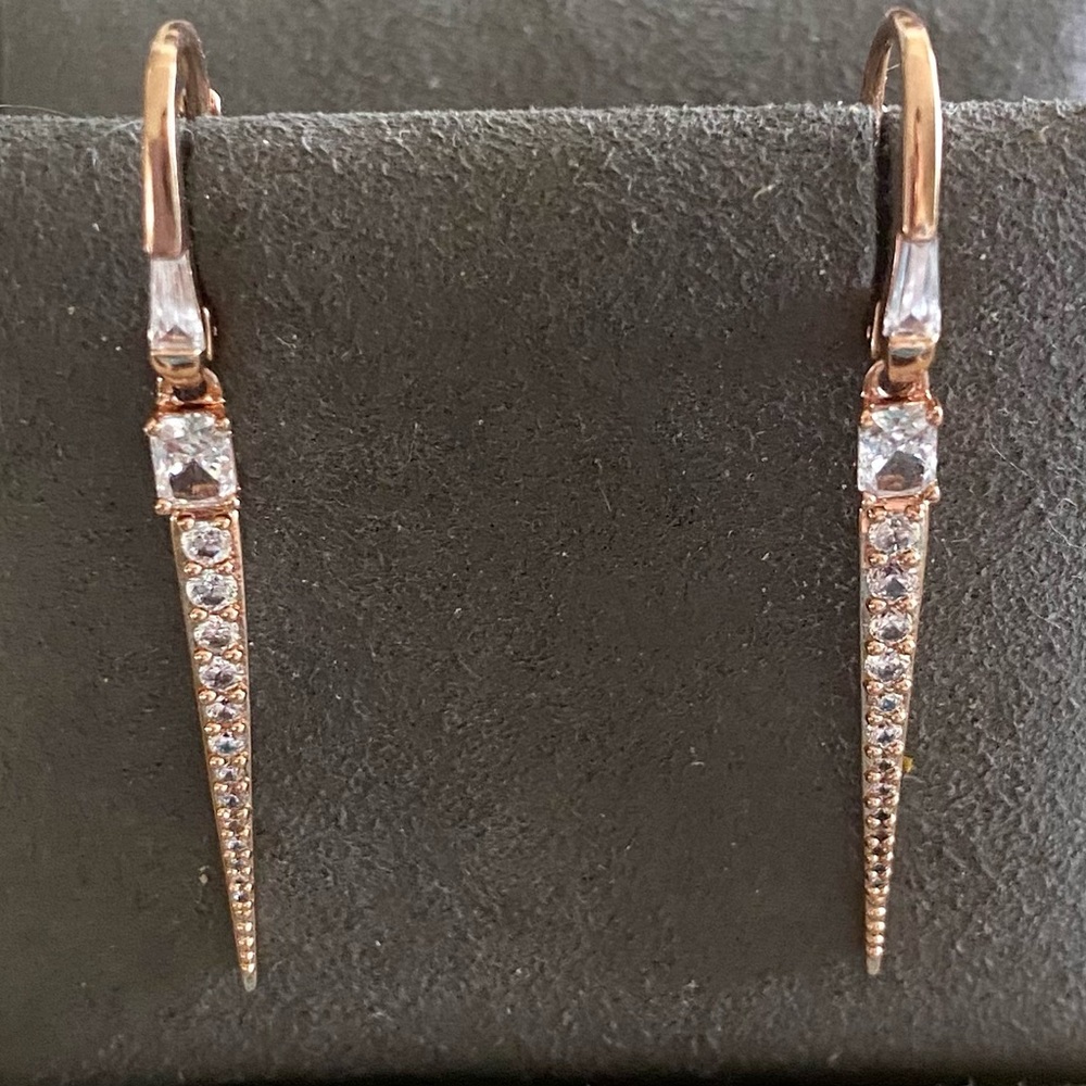 Nadri Rae Spike Drop Earrings View 3